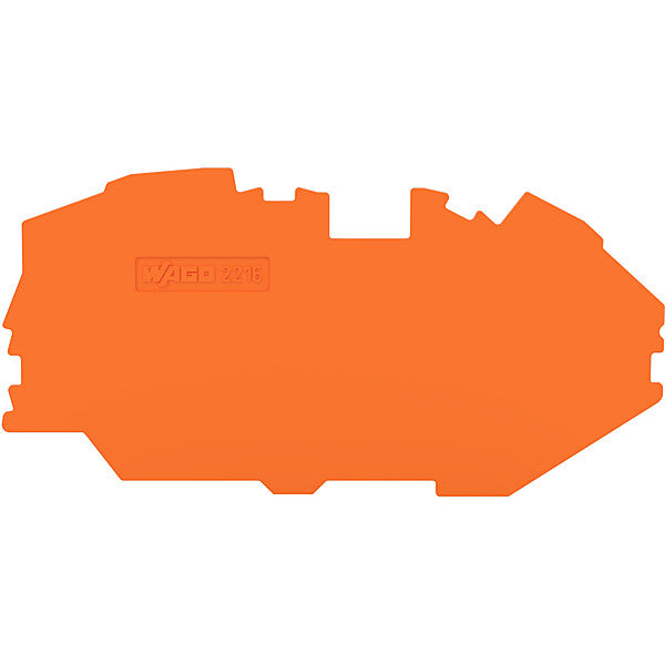 WAGO Abschluss-/Zwischenplatte 1mm orange 2216-7692